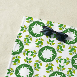 Bladpatroon, Patroon Van Bladeren, Groene Bladeren Strandlaken