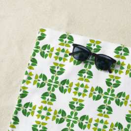 Bladpatroon, Patroon Van Bladeren, Groene Bladeren Strandlaken
