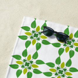 Bladpatroon, Patroon Van Bladeren, Groene Bladeren Strandlaken
