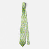 Bladpatroon, patroon van bladeren, groene bladeren stropdas (Voorkant)