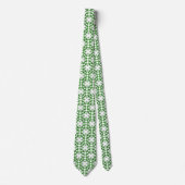 Bladpatroon, patroon van bladeren, groene bladeren stropdas (Voorkant)