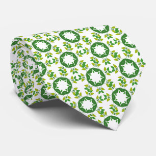 Bladpatroon, patroon van bladeren, groene bladeren stropdas