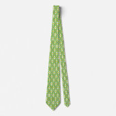 Bladpatroon, patroon van bladeren, groene bladeren stropdas (Voorkant)