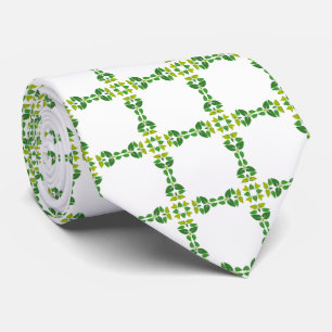 Bladpatroon, patroon van bladeren, groene bladeren stropdas