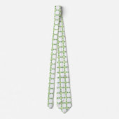 Bladpatroon, patroon van bladeren, groene bladeren stropdas (Achterkant)