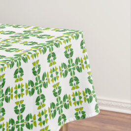 Bladpatroon, patroon van bladeren, groene bladeren tafelkleed