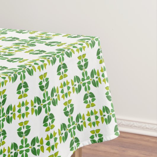 Bladpatroon, patroon van bladeren, groene bladeren tafelkleed (Voorbeeld)
