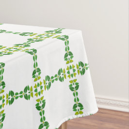 Bladpatroon, patroon van bladeren, groene bladeren tafelkleed