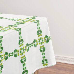 Bladpatroon, patroon van bladeren, groene bladeren tafelkleed