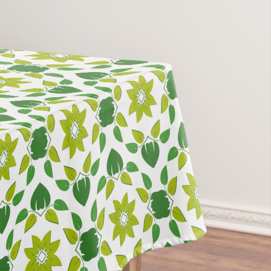Bladpatroon, patroon van bladeren, groene bladeren tafelkleed (Voorbeeld)
