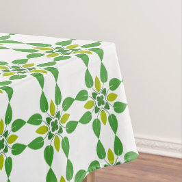 Bladpatroon, patroon van bladeren, groene bladeren tafelkleed