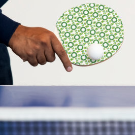 Bladpatroon, Patroon Van Bladeren, Groene Bladeren Tafeltennisbatje