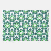 Bladpatroon, patroon van bladeren, groene bladeren theedoek (Horizontaal)