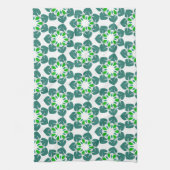 Bladpatroon, patroon van bladeren, groene bladeren theedoek (Verticaal)