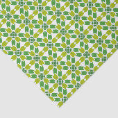 Bladpatroon, patroon van bladeren, groene bladeren tissuepapier (Detail)