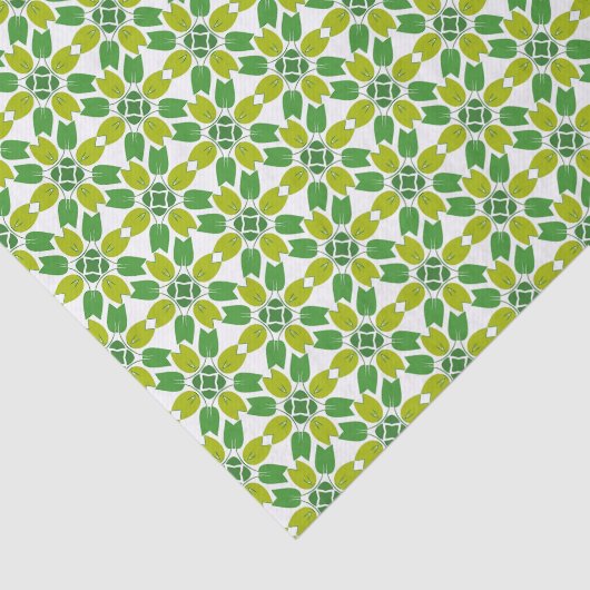 Bladpatroon, patroon van bladeren, groene bladeren tissuepapier (Detail)