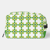 Bladpatroon, patroon van bladeren, groene bladeren toilettasje (Achterkant)