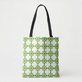 Bladpatroon, patroon van bladeren, groene bladeren tote bag (Voorkant)