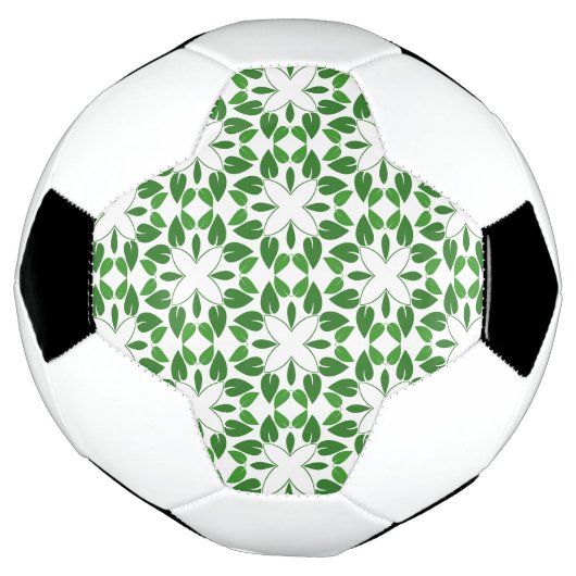 Bladpatroon, patroon van bladeren, groene bladeren voetbal (Gedraaid)