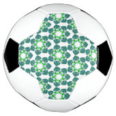 Bladpatroon, patroon van bladeren, groene bladeren voetbal (Gedraaid)