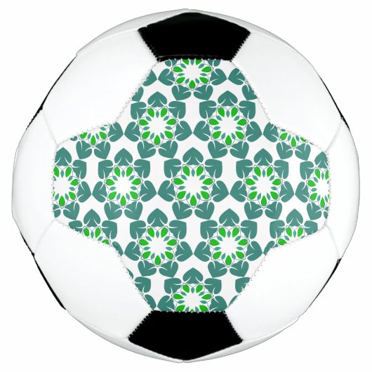 Bladpatroon, patroon van bladeren, groene bladeren voetbal (Voorkant)