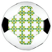 Bladpatroon, patroon van bladeren, groene bladeren voetbal (Gedraaid)