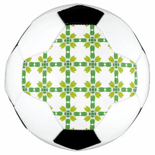 Bladpatroon, patroon van bladeren, groene bladeren voetbal