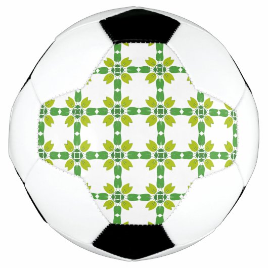 Bladpatroon, patroon van bladeren, groene bladeren voetbal (Voorkant)