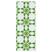 Bladpatroon, patroon van bladeren, groene bladeren wijn cadeautas (Achterkant)