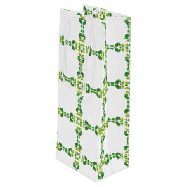 Bladpatroon, Patroon Van Bladeren, Groene Bladeren Wijn Cadeautas