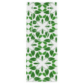 Bladpatroon, patroon van bladeren, groene bladeren wijn cadeautas (Achterkant)