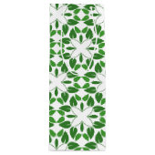 Bladpatroon, patroon van bladeren, groene bladeren wijn cadeautas (Voorkant)
