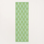 Bladpatroon, patroon van bladeren, groene bladeren yogamat (Achterkant)