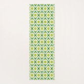 Bladpatroon, patroon van bladeren, groene bladeren yogamat (Achterkant)