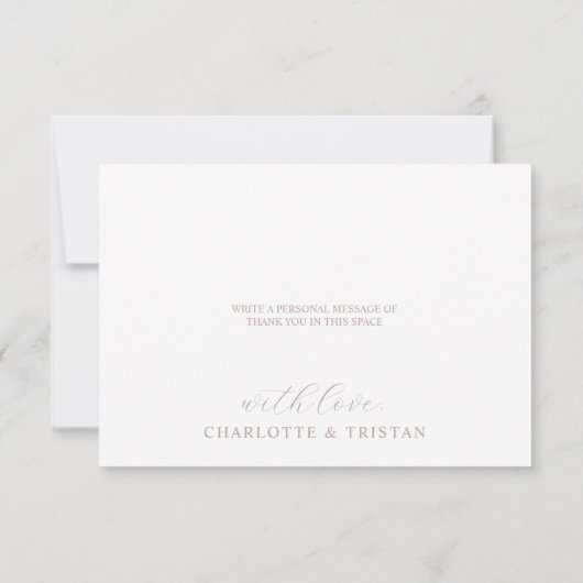 bladpatroon plat bedankje bedankkaart (Achterkant)