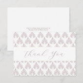 bladpatroon plat bedankje bedankkaart (Voorkant / Achterkant)