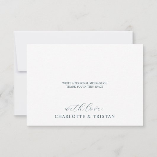 bladpatroon plat bedankje bedankkaart (Achterkant)