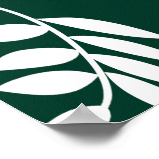 bladpatroon poster (Hoek)