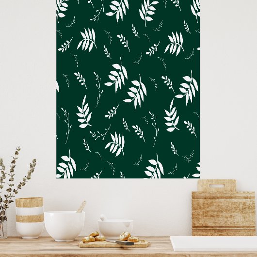 bladpatroon poster (Keuken)