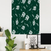 bladpatroon poster (Thuiskantoor)