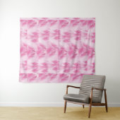 bladpatroon, roze wandkleed (In Situ (horizontaal))