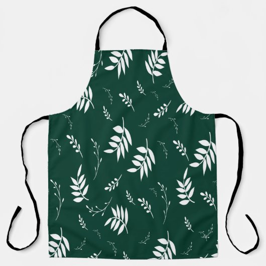 bladpatroon schort (Voorkant)