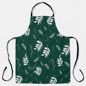 bladpatroon schort (Voorkant)