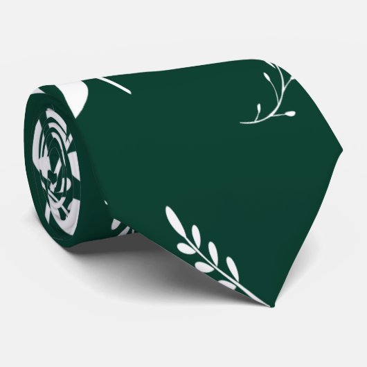 bladpatroon stropdas (Opgerold)