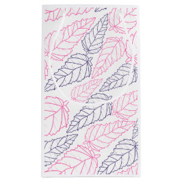 Bladpatroon Tekening Gift Bag Klein Cadeauzakje