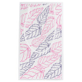 Bladpatroon Tekening Gift Bag Klein Cadeauzakje (Voorkant)
