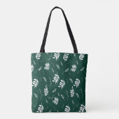 bladpatroon tote bag (Achterkant)