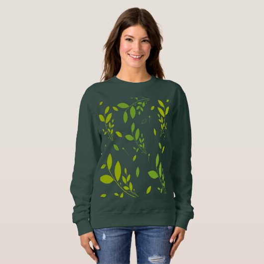 bladpatroon trui (Voorkant volledig)