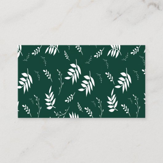 bladpatroon visitekaartje (Voorkant)