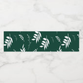 bladpatroon waterfles etiket (Enkel label)